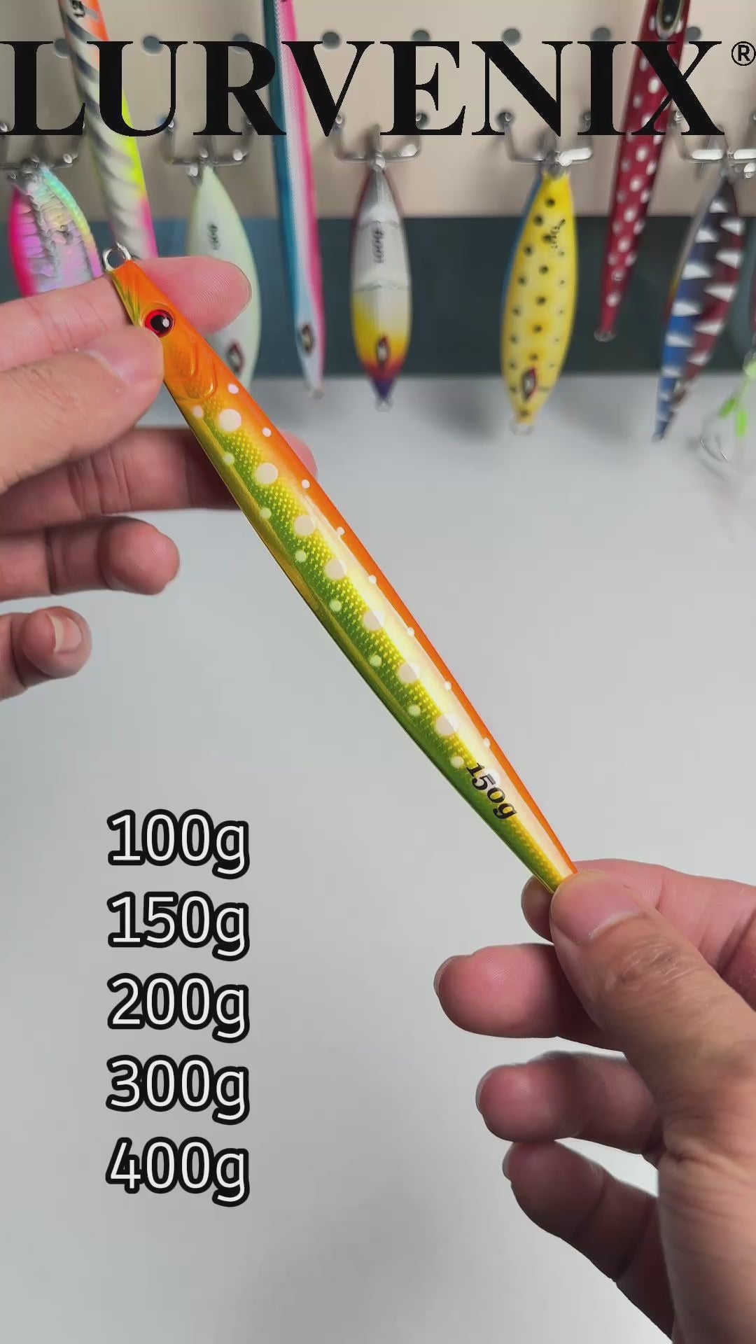 Slow/Speed jigs 100g 150g 200g 300g 400g