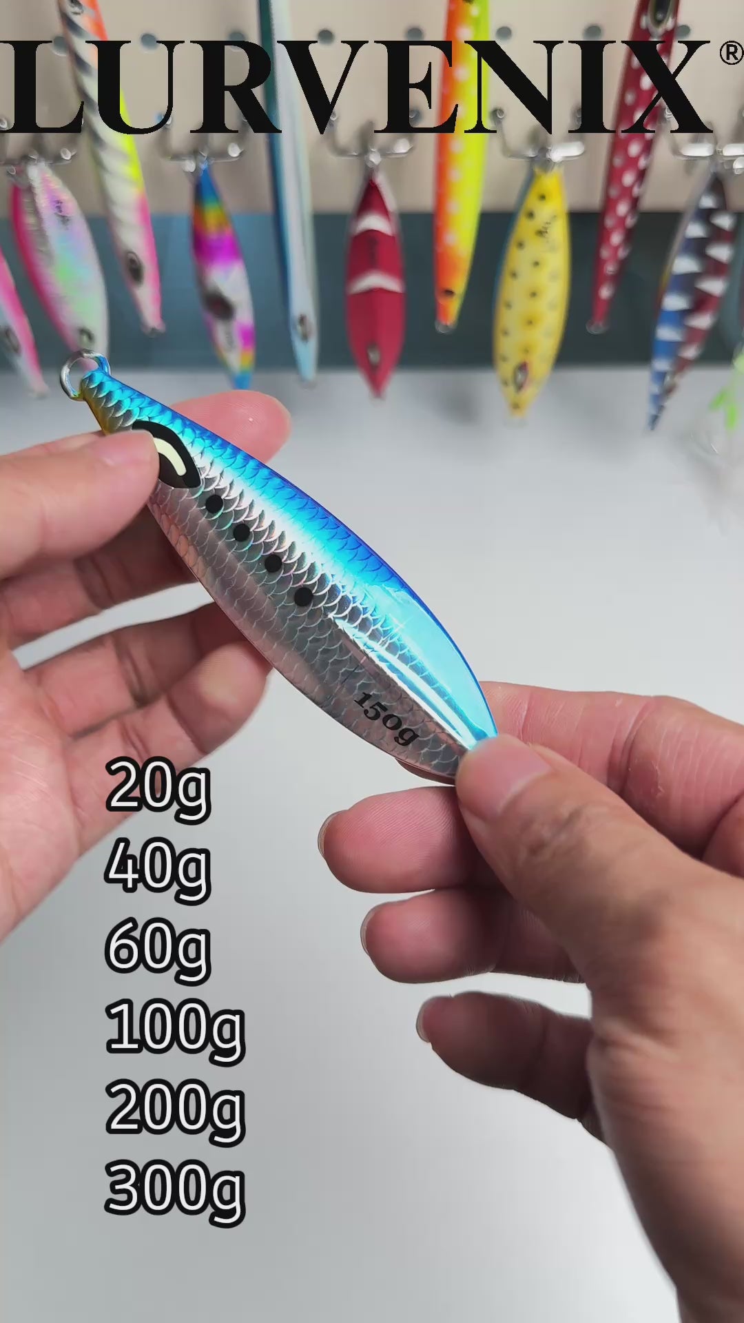 Slow Pitch Jigs 20g 40g 60g 100g 200g 300g